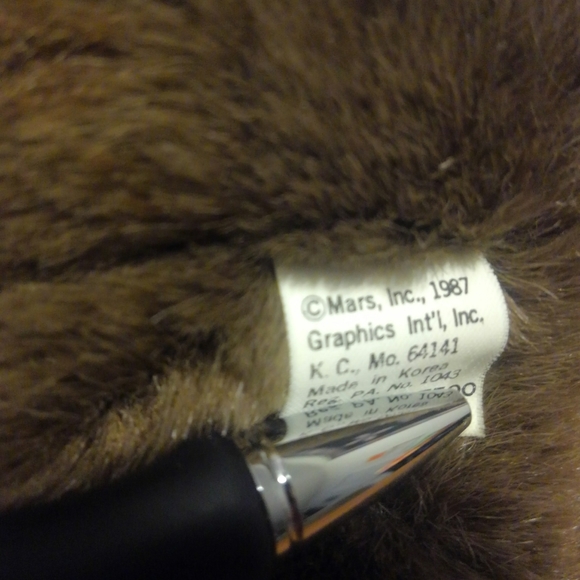 Vtg 80s 🐻 Plush m&m's Teddy Bear Stuffed Animal vintage Shirt 15" Mars Candy - Picture 2 of 15